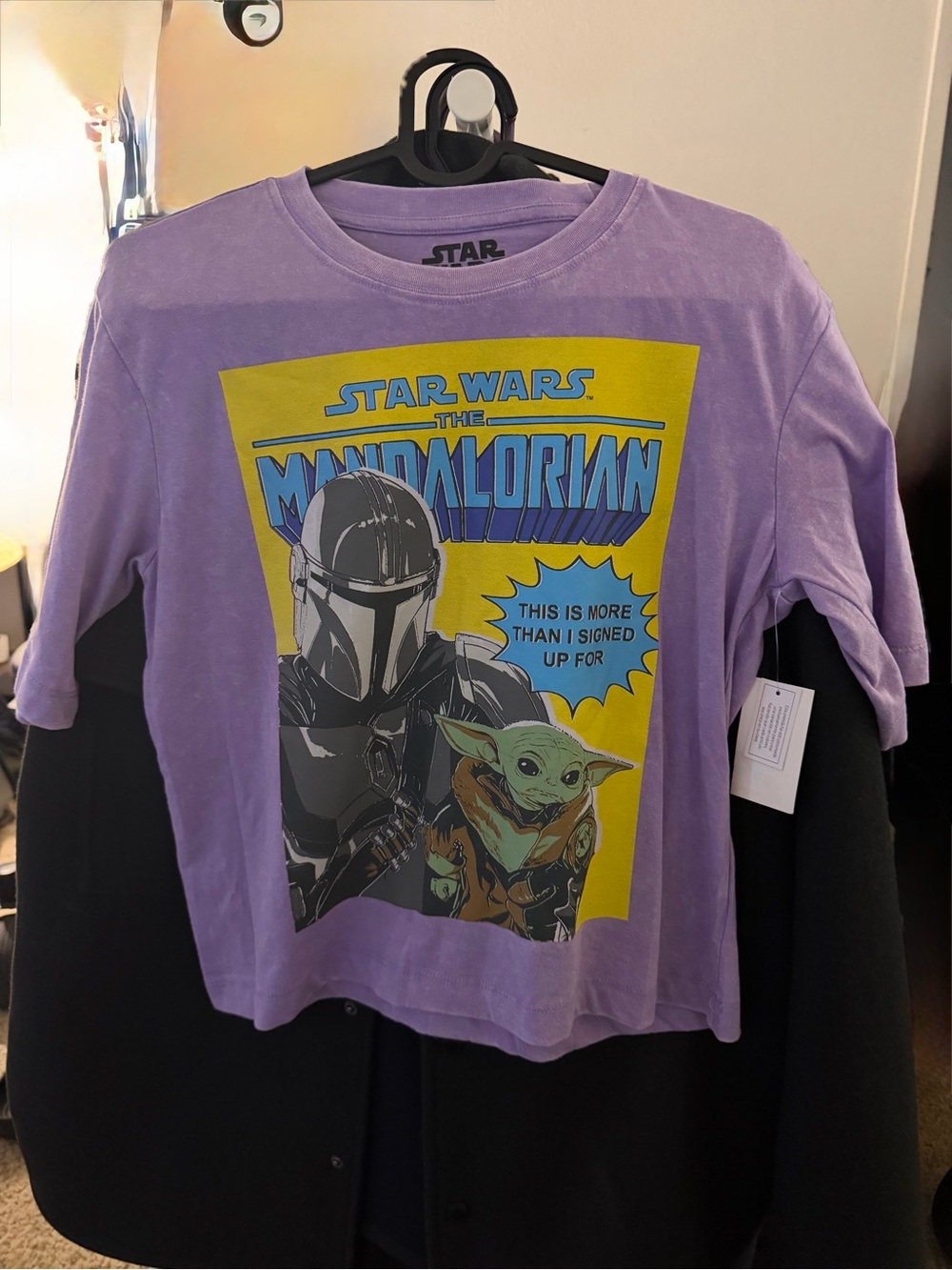 Star Wars The Mandalorian Kids Graphic Tee - Purple
